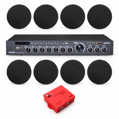 Комплект оповещения о воздушной тревоге AIR alert Wi-Fi + DV audio DMA2408CMG6B — до 240 м²