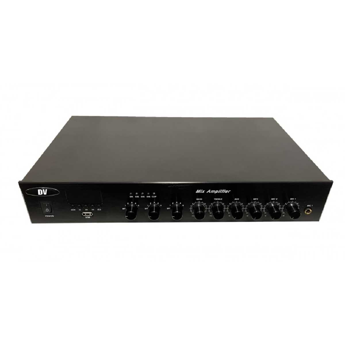 Комплект звуку DV audio LA1204PS5B до 80 м.кв + Автоматизований модуль Повітряна тривога GSM + Хвилина мовчання