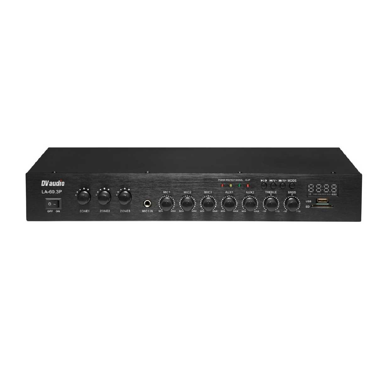 Комплект звуку DV audio LA604MS5B до 80 м.кв + Автоматизований модуль Повітряна тривога GSM + Хвилина мовчання