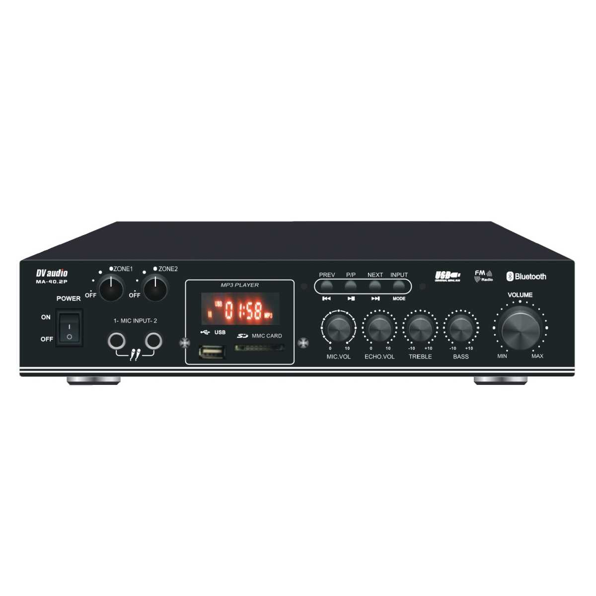 Комплект звука DV audio MA40484 до 80м.кв. + Автоматизированный модуль Воздушная тревога GSM + Минута молчания