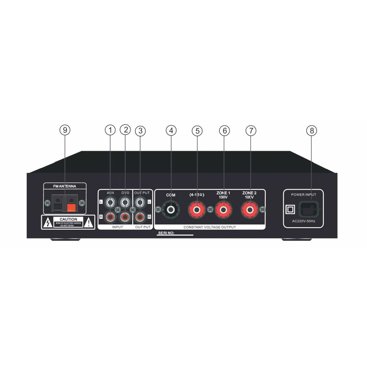 Комплект звуку DV audio MA402MS4W до 40м. + Автоматизований модуль Повітряна тривога GSM + Хвилина мовчання