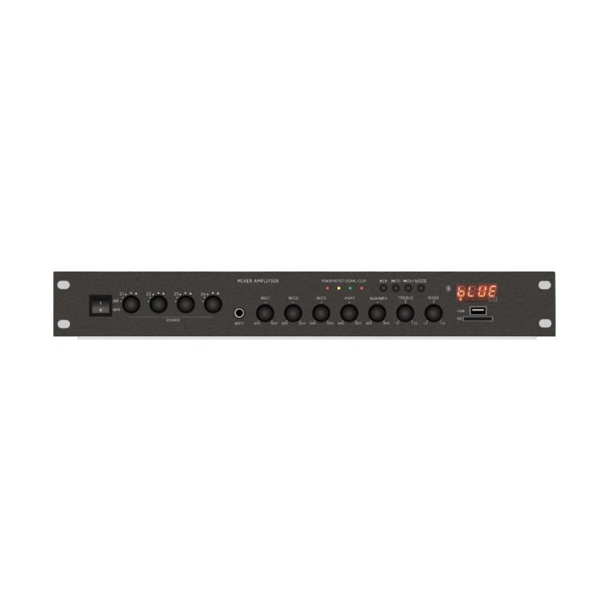 Комплект звука DV Audio LA804MS5W до 80м. кв. + Автоматизированный модуль Воздушная тревога GSM + Минута молчания