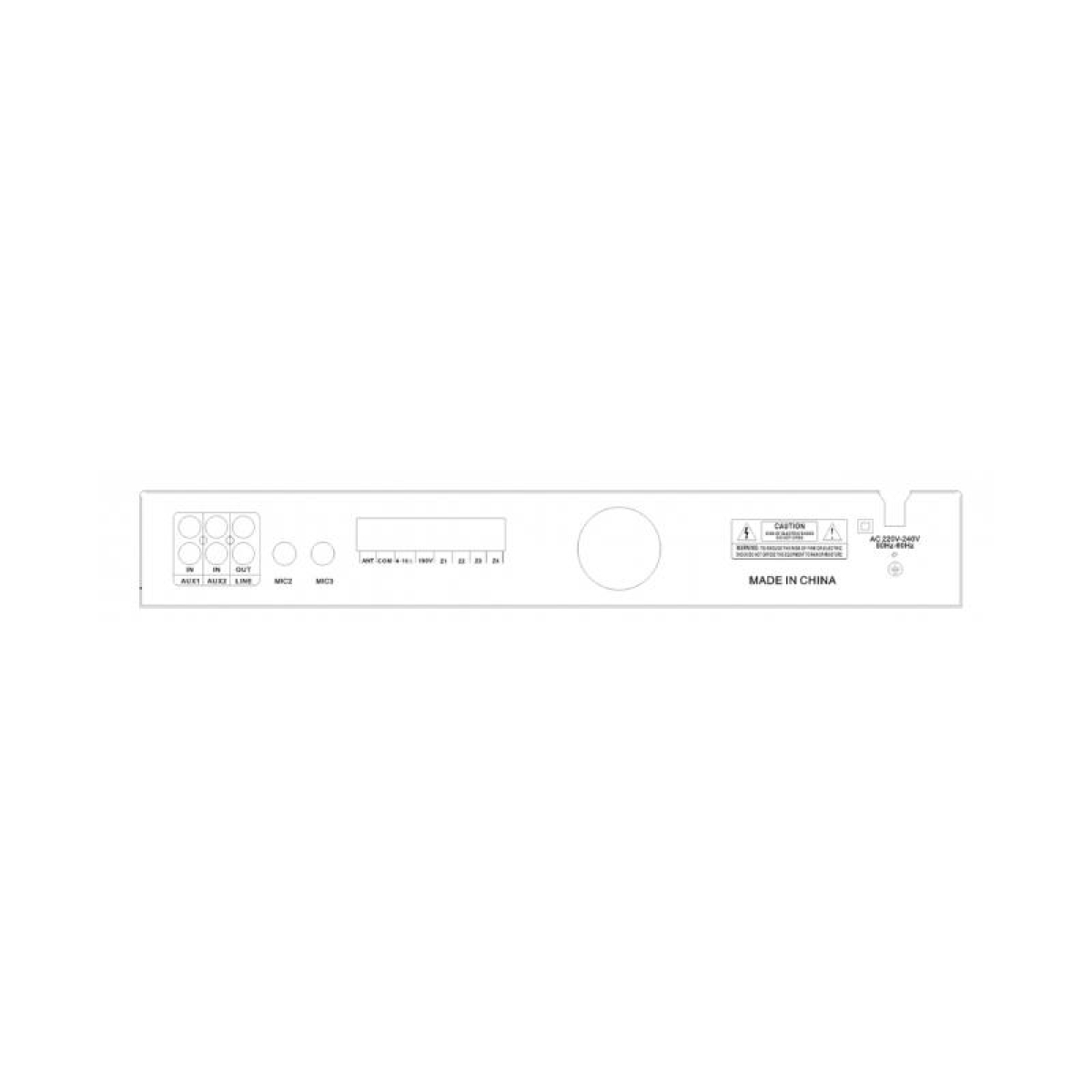 Комплект звука DV Audio LA804MS5W до 80м. кв. + Автоматизированный модуль Воздушная тревога GSM + Минута молчания