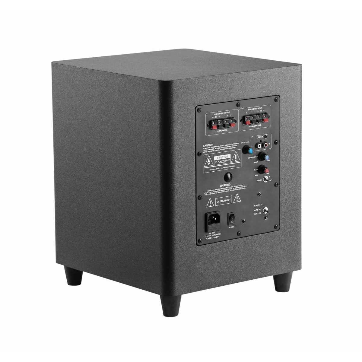 Акустичний комплект SKY SOUND SUBT-10B/NS (2*40Вт) BLACK + Автоматизований модуль Повітряна тривога GSM + Хвилина мовчання
