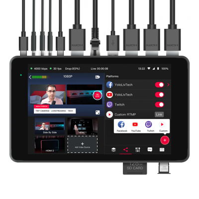 HD cтрим студия YoloBox Pro (3 входа HDMI)