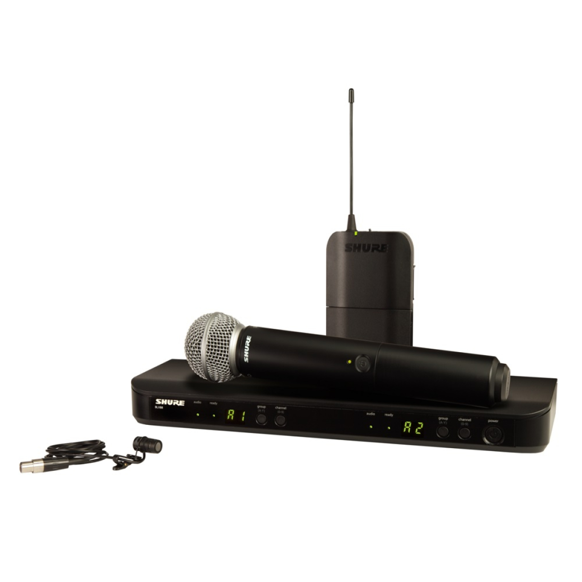 Радіосистема SHURE BLX1288E/W85-R12 з петличним мікрофоном