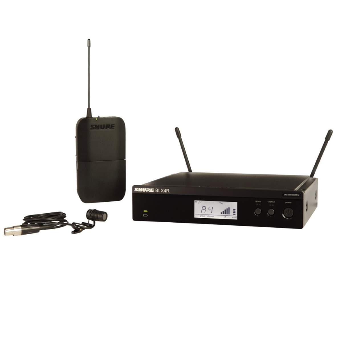 Радіосистема SHURE BLX14RE/W85-K3E з ручним передавачем та петличним мікрофоном