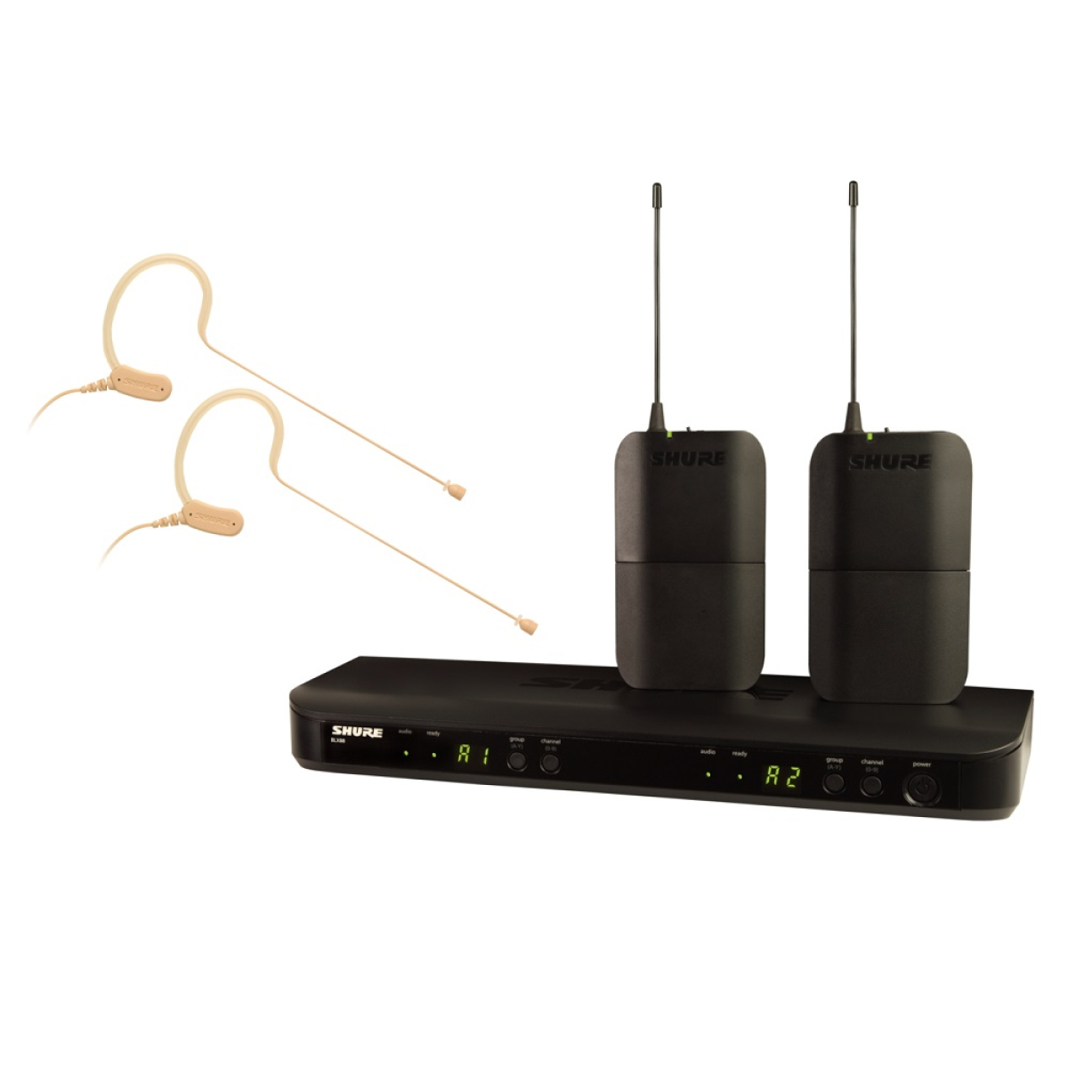 Радіосистема SHURE BLX188E/MX53-T11 з двома головними мікрофонами