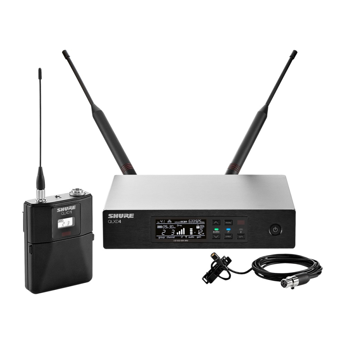 Радіосистема SHURE QLXD14E/150/C-K51 з петличним мікрофоном