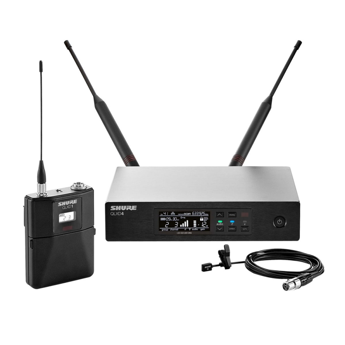 Радиосистема SHURE QLXD14E/93-H51 с петличным микрофоном