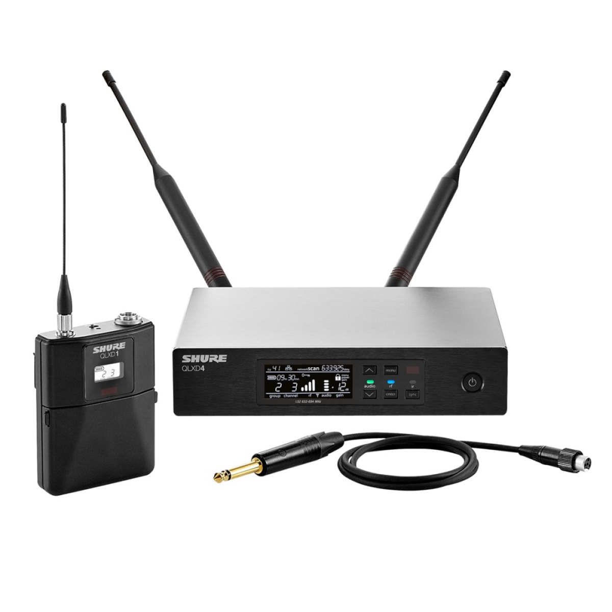 Инструментальная радиосистема SHURE QLXD14E-P51 с поясным передатчиком