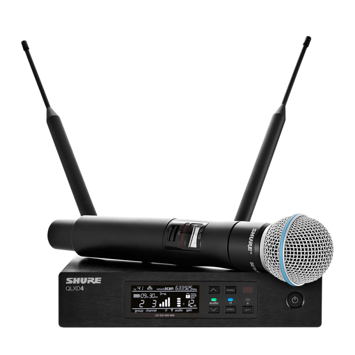 Радиосистема SHURE QLXD24E/B58-H51 с ручным передатчиком
