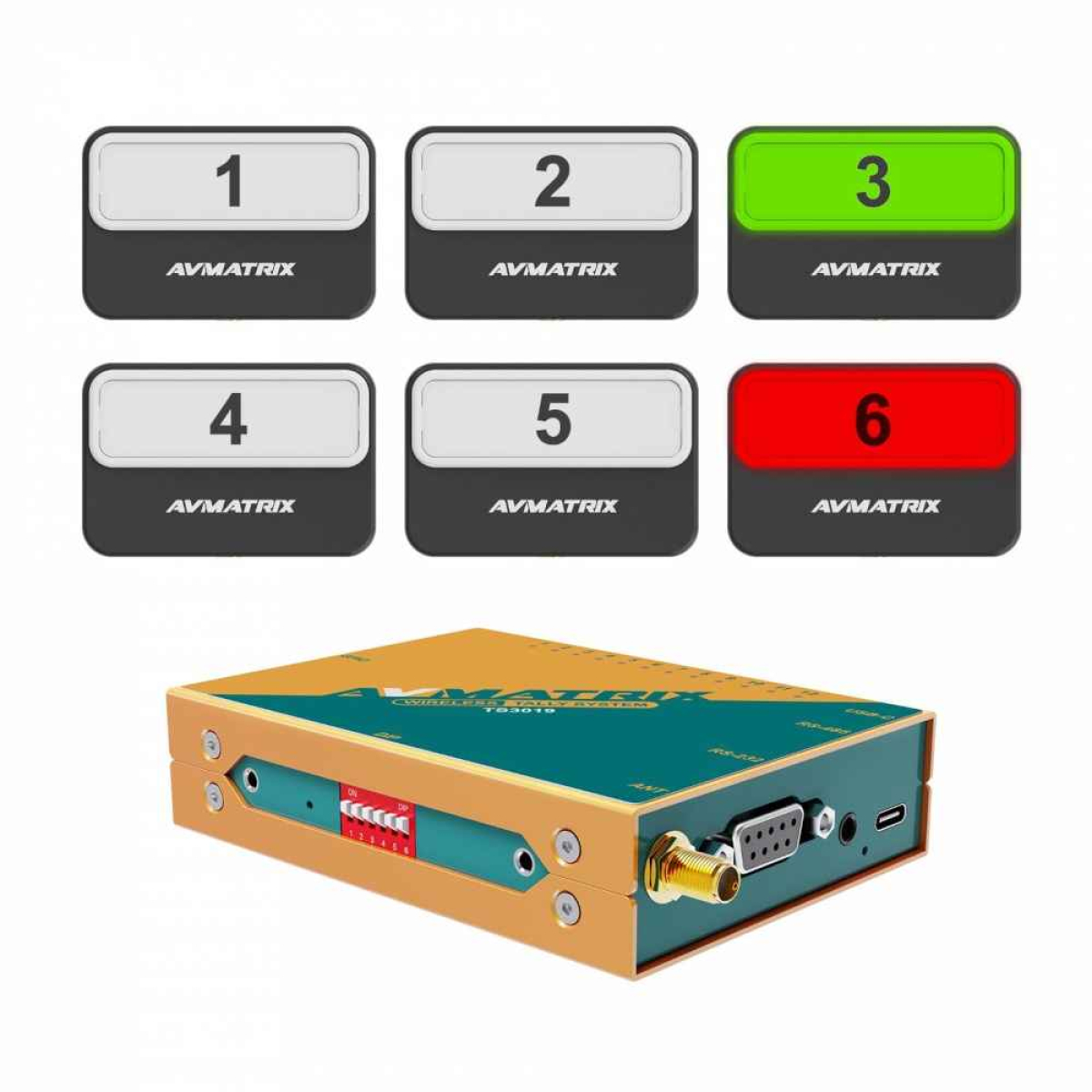 AVMATRIX TS3019-6 бездротова Tally система на 6 камер